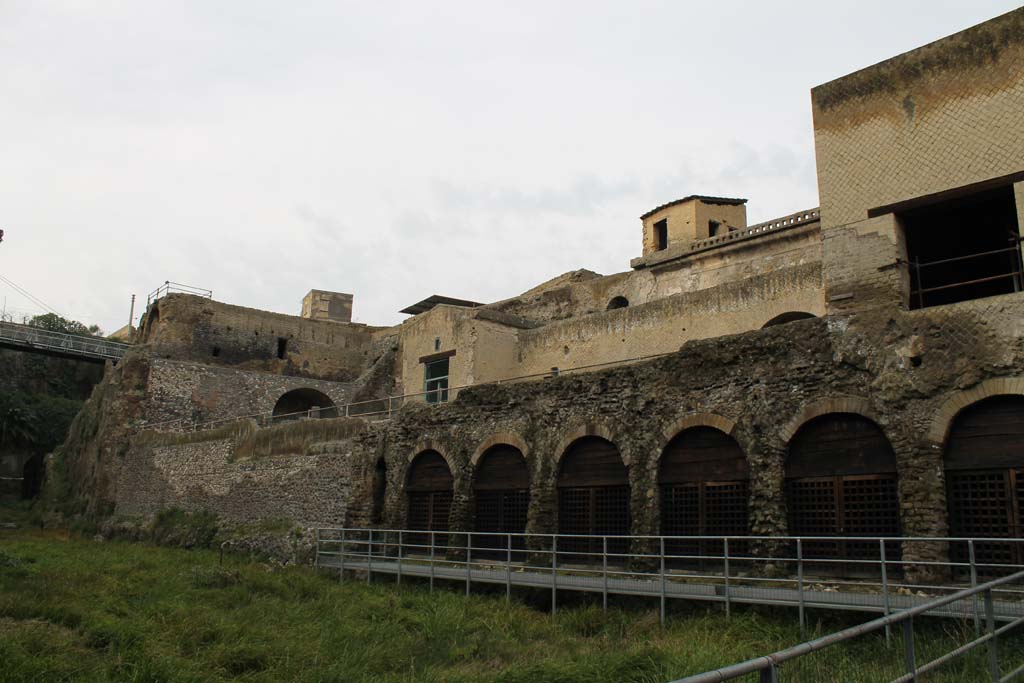 Herculaneum, March 2014. Looking towards “boatsheds” on west side of steps, and up to the top of the town from the beachfront.
Foto Annette Haug, ERC Grant 681269 DÉCOR